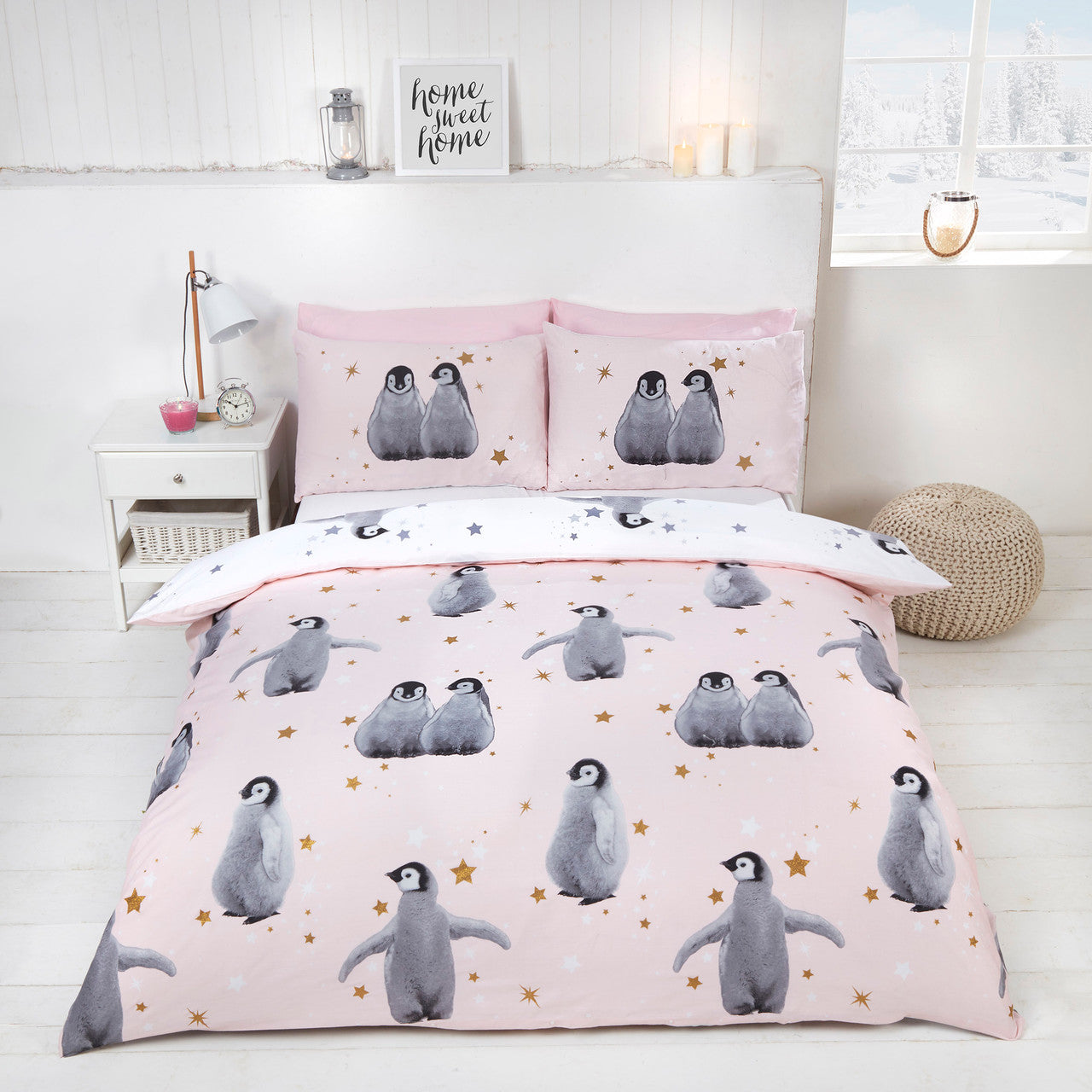 Starry Penguins Duvet Set 2 colours