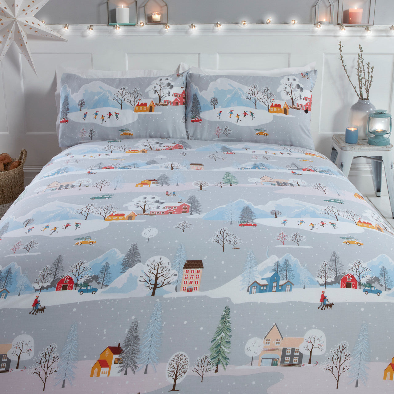 Winter Town Duvet