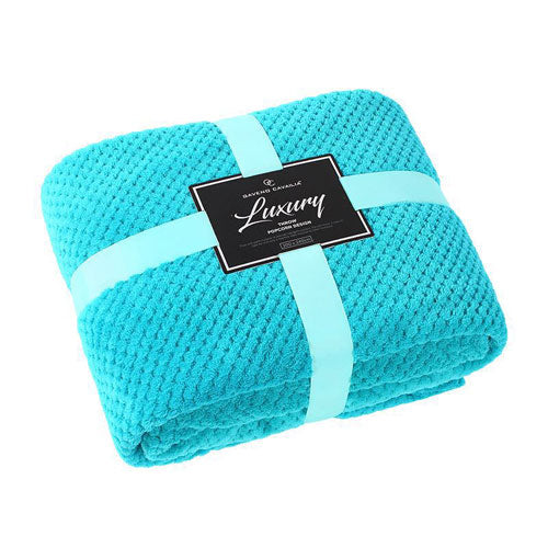 Popcorn fleece throw 4 colours